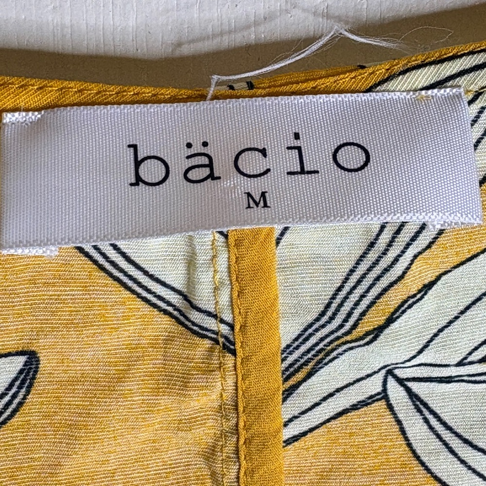 BACIO mini dress, yellow floral medium - Picture 3 of 8